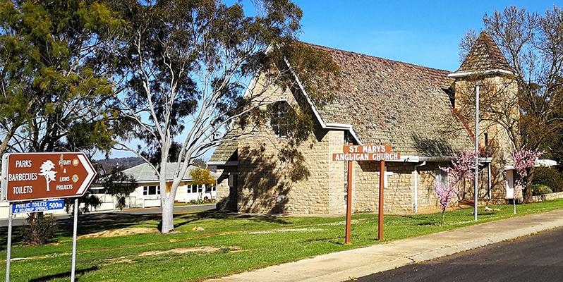 building at the roadside in western australia