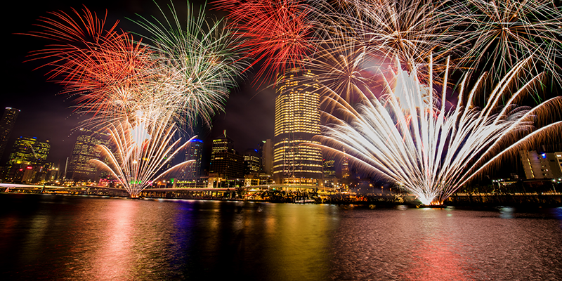 The Brisbane Festival culminates in the Riverfire fireworks display which is one of the most popular events of the year
