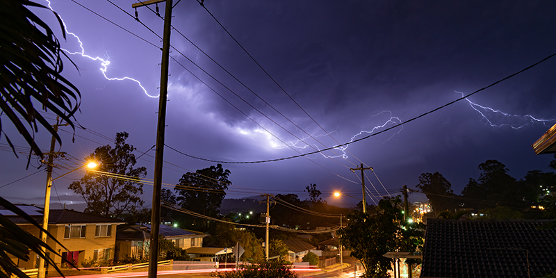Brisbane sees some spectacular storms in the Summer months