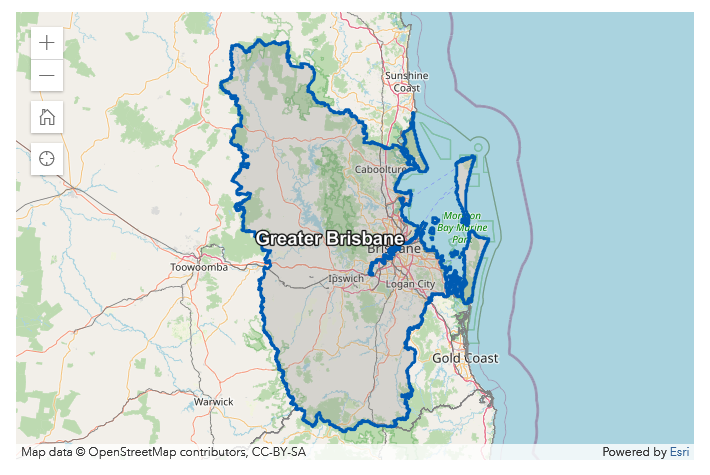 MAP OF GREATER BRISBANE FROM ABS