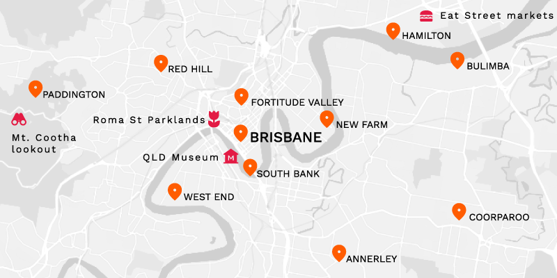 Map of Brisbane