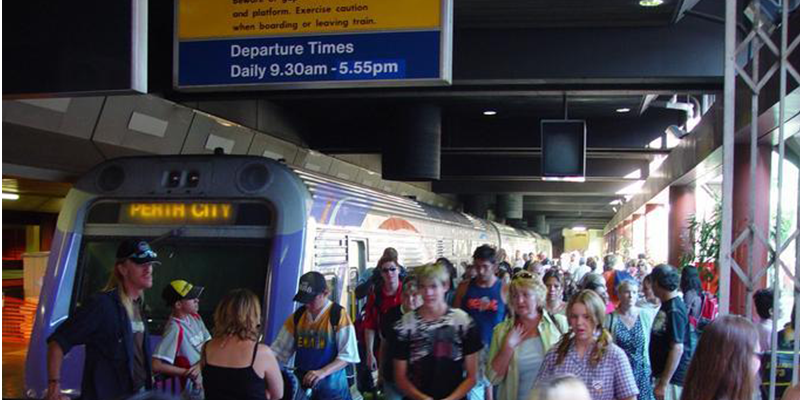 Perth’s Central Station is the primary hub for the city’s train network